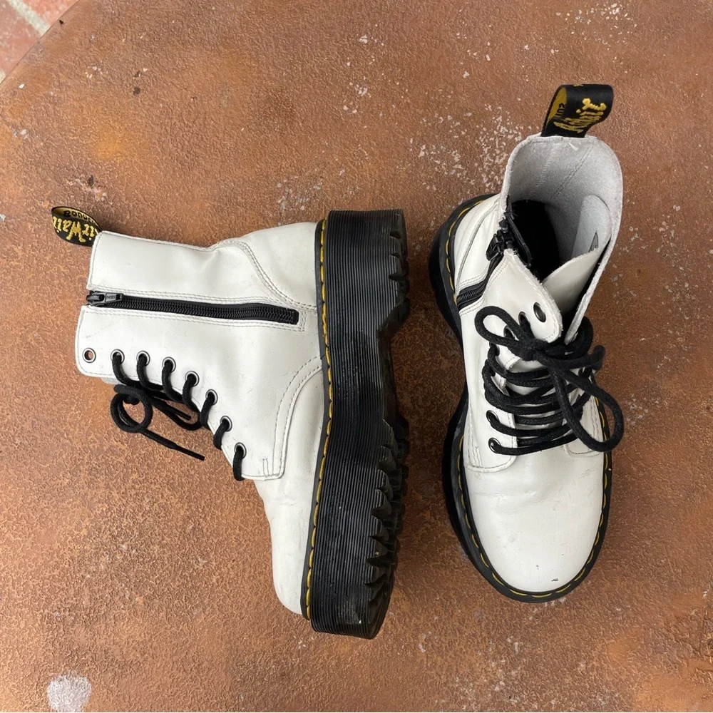 White platform dr. Marten